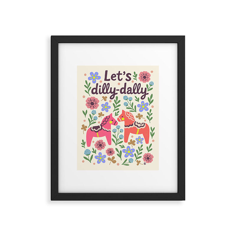 Let us dilly-dally Framed Art Print Gallery Image 5