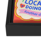 Local Star Doing Its Best Framed Canvas Print Gallery Image 3