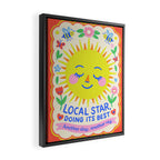 Local Star Doing Its Best Framed Canvas Print Gallery Image 2