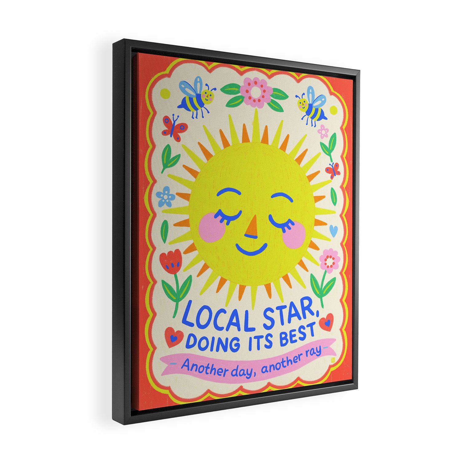 Local Star Doing Its Best Framed Canvas Print Gallery Image 2
