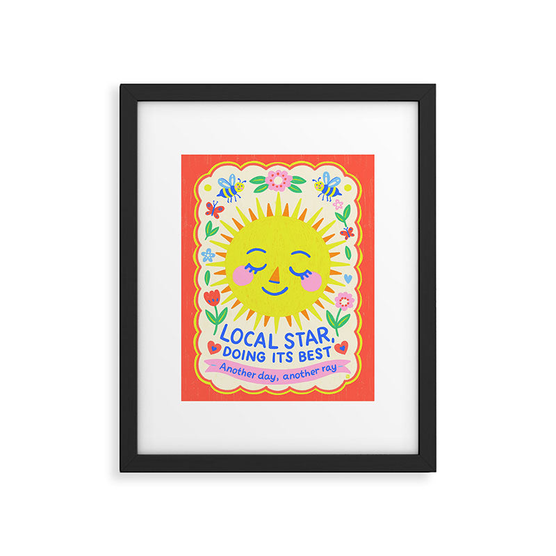 Local Star Doing Its Best Framed Art Print Gallery Image 5