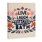 Love Laugh Toaster Bath Canvas Print Gallery Image 8