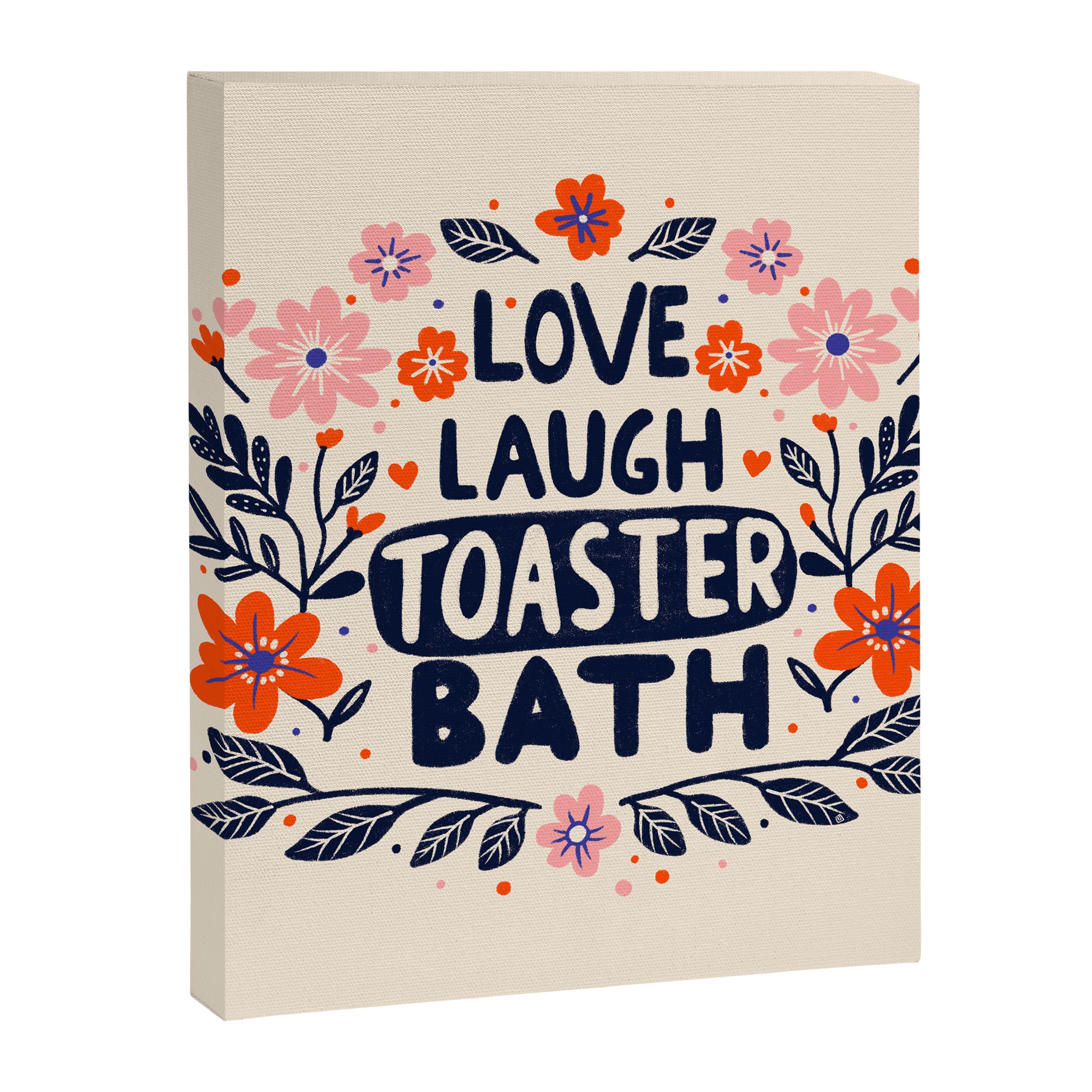 Love Laugh Toaster Bath Canvas Print Gallery Image 8