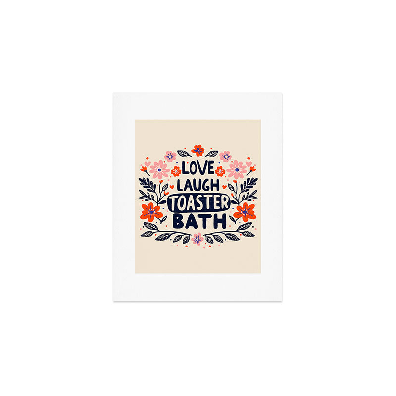 Love Laugh Toaster Bath Art Print Gallery Image 1