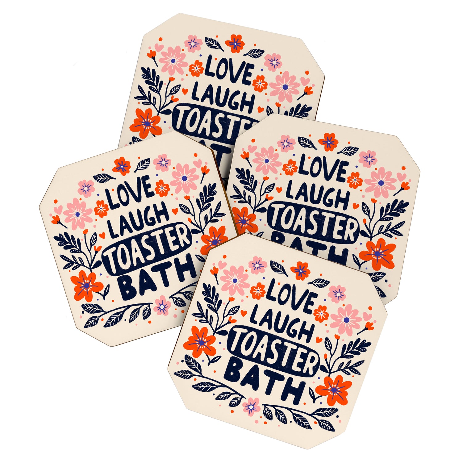 Love Laugh Toaster Bath Coaster Gallery Image 1