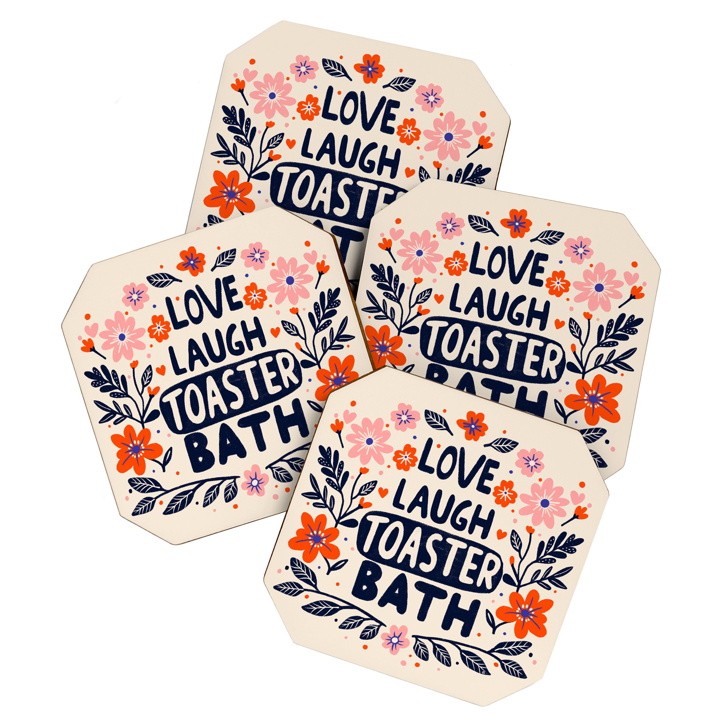 Love Laugh Toaster Bath Coaster Gallery Image 1