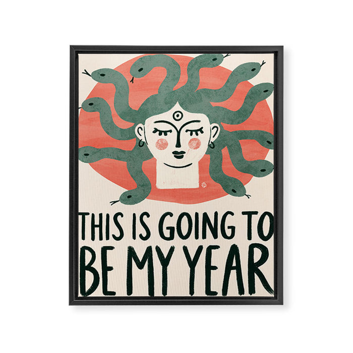Medusa - this is going to be my year Framed Canvas Print Gallery Image 1