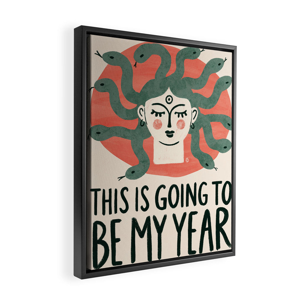 Medusa - this is going to be my year Framed Canvas Print Gallery Image 2