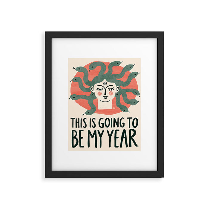 Medusa - this is going to be my year Framed Art Print Gallery Image 1