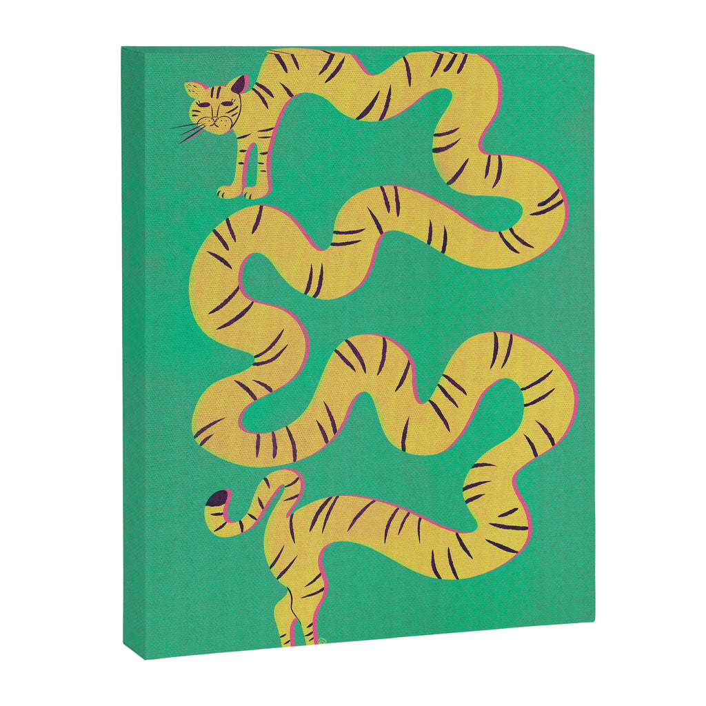 Playful Twisting Tiger Canvas Print Gallery Image 6