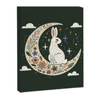 Rabbit on the moon  Canvas Print Gallery Image 8