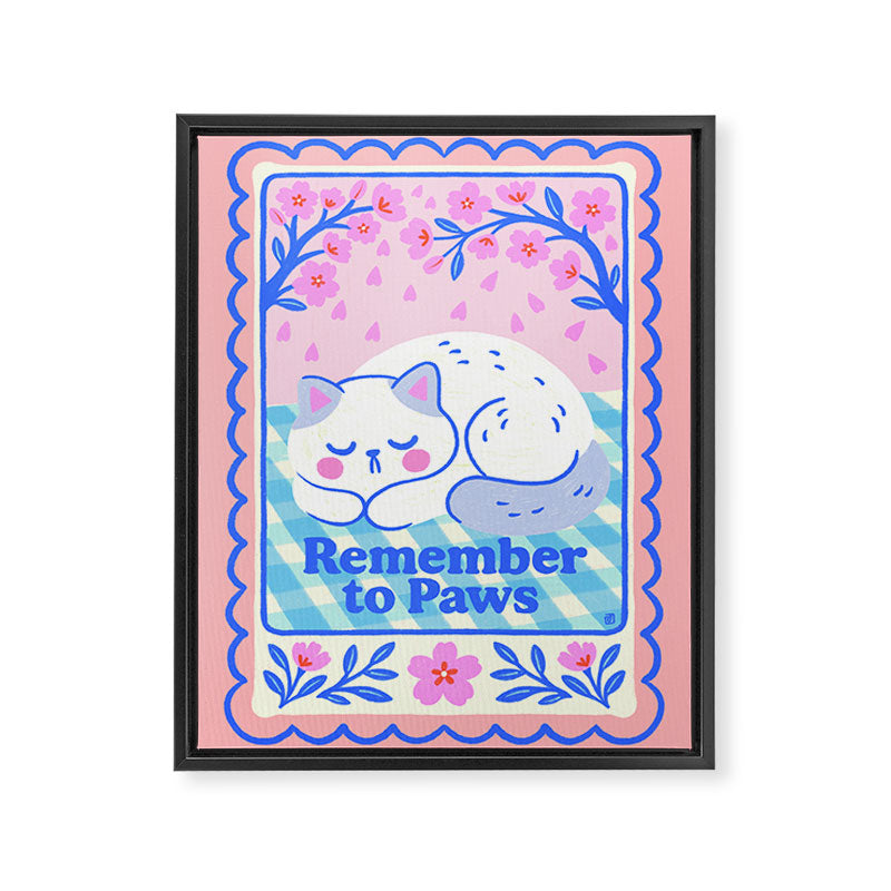 Remember to Paws Framed Canvas Print Gallery Image 6