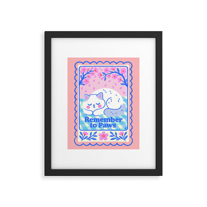 Remember to Paws Framed Art Print Gallery Image 1