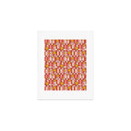 Retro Starry Plaid Art Print Gallery Image 1