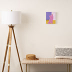 Risograph Cat - Cool Breeze Canvas Print Gallery Image 2