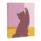 Risograph Cat - Sunset Canvas Print Gallery Image 6