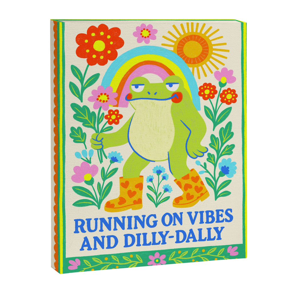 Running on Vibes and Dilly-Dally Canvas Print Gallery Image 6