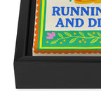 Running on Vibes and Dilly-Dally Framed Canvas Print Gallery Image 3