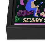 Scary story time Framed Canvas Print Gallery Image 3