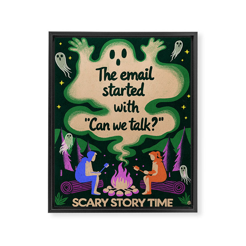 Scary story time Framed Canvas Print Gallery Image 6