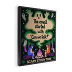 Scary story time Framed Canvas Print Gallery Image 2