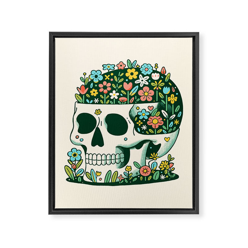 Skull Garden Framed Canvas Print Gallery Image 8