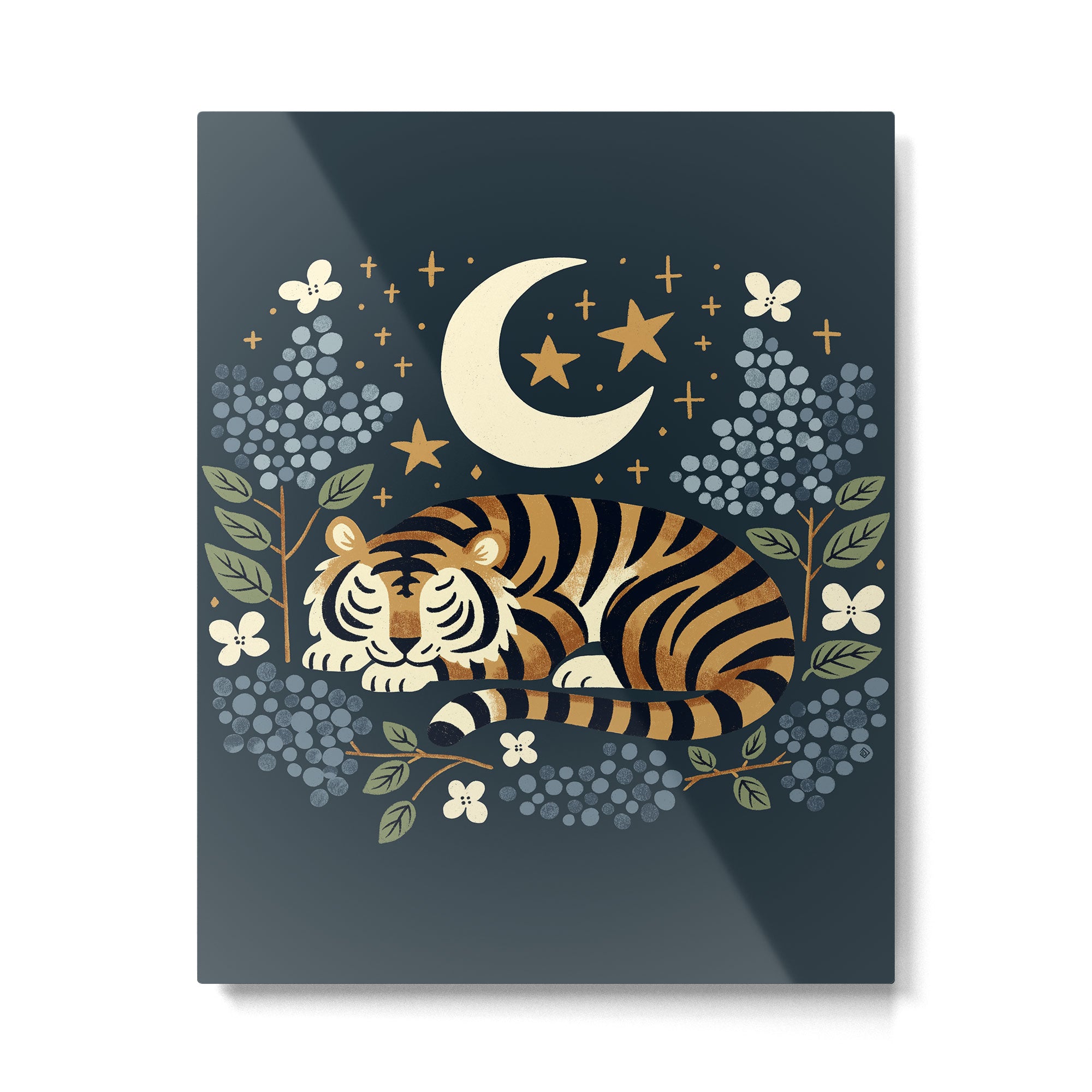 Slumbering Tiger Metal Print Gallery Image 6