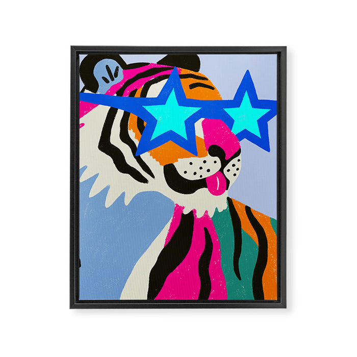 Star tiger Framed Canvas Print Gallery Image 1