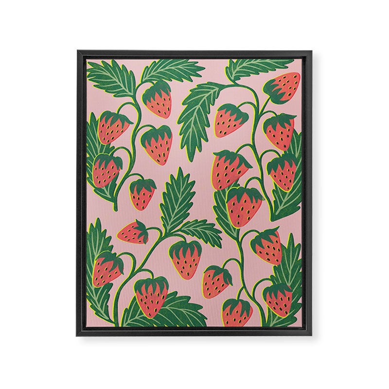 Strawberry plants Framed Canvas Print Gallery Image 6