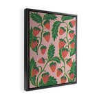 Strawberry plants Framed Canvas Print Gallery Image 2