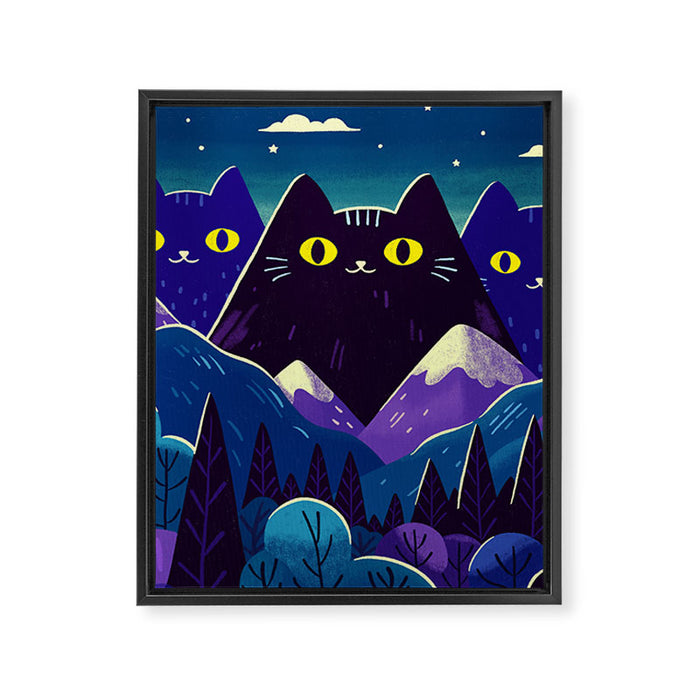 The hills are alive Framed Canvas Print Gallery Image 1