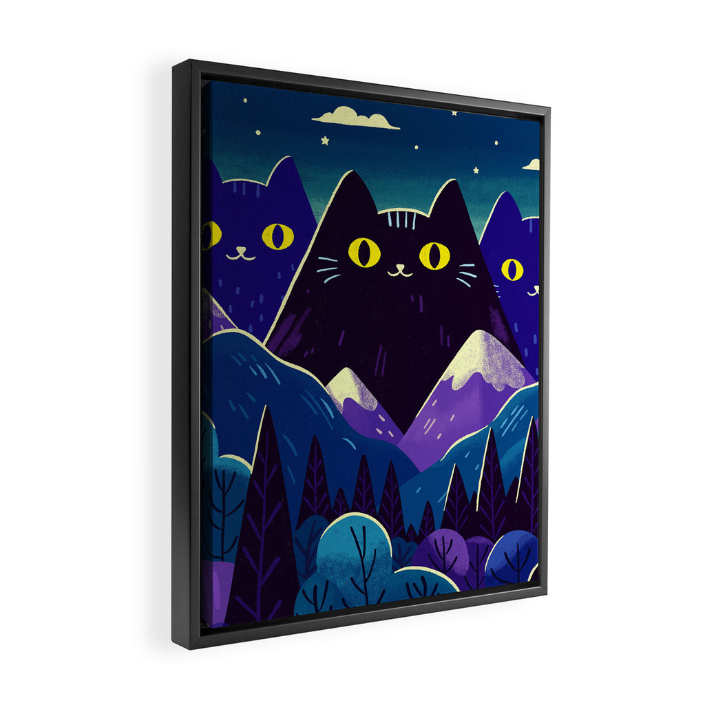 The hills are alive Framed Canvas Print Gallery Image 2