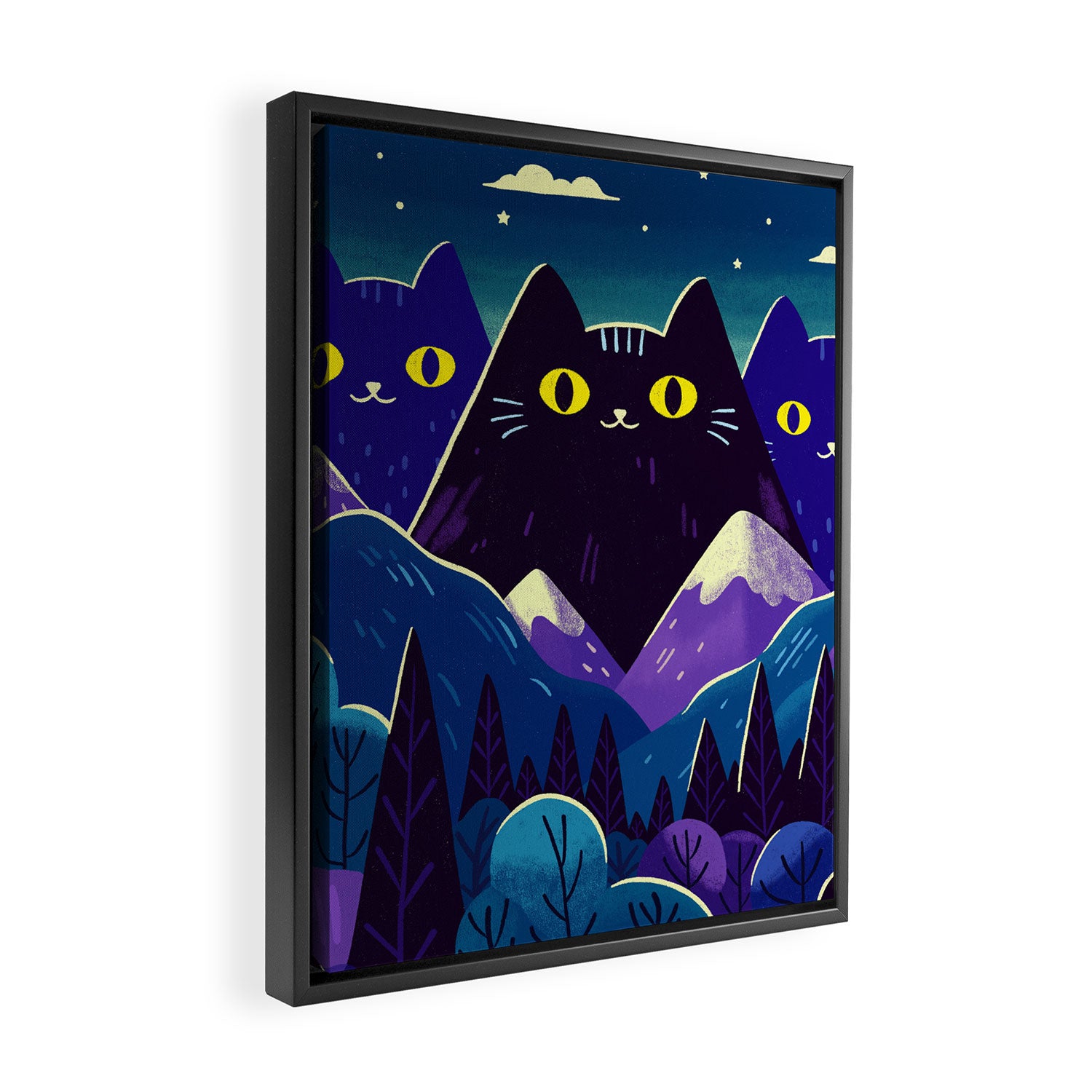 The hills are alive Framed Canvas Print Gallery Image 2