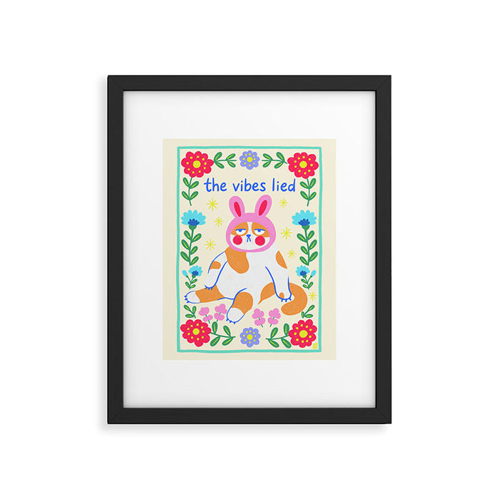 The Vibes Lied Framed Art Print Gallery Image 1