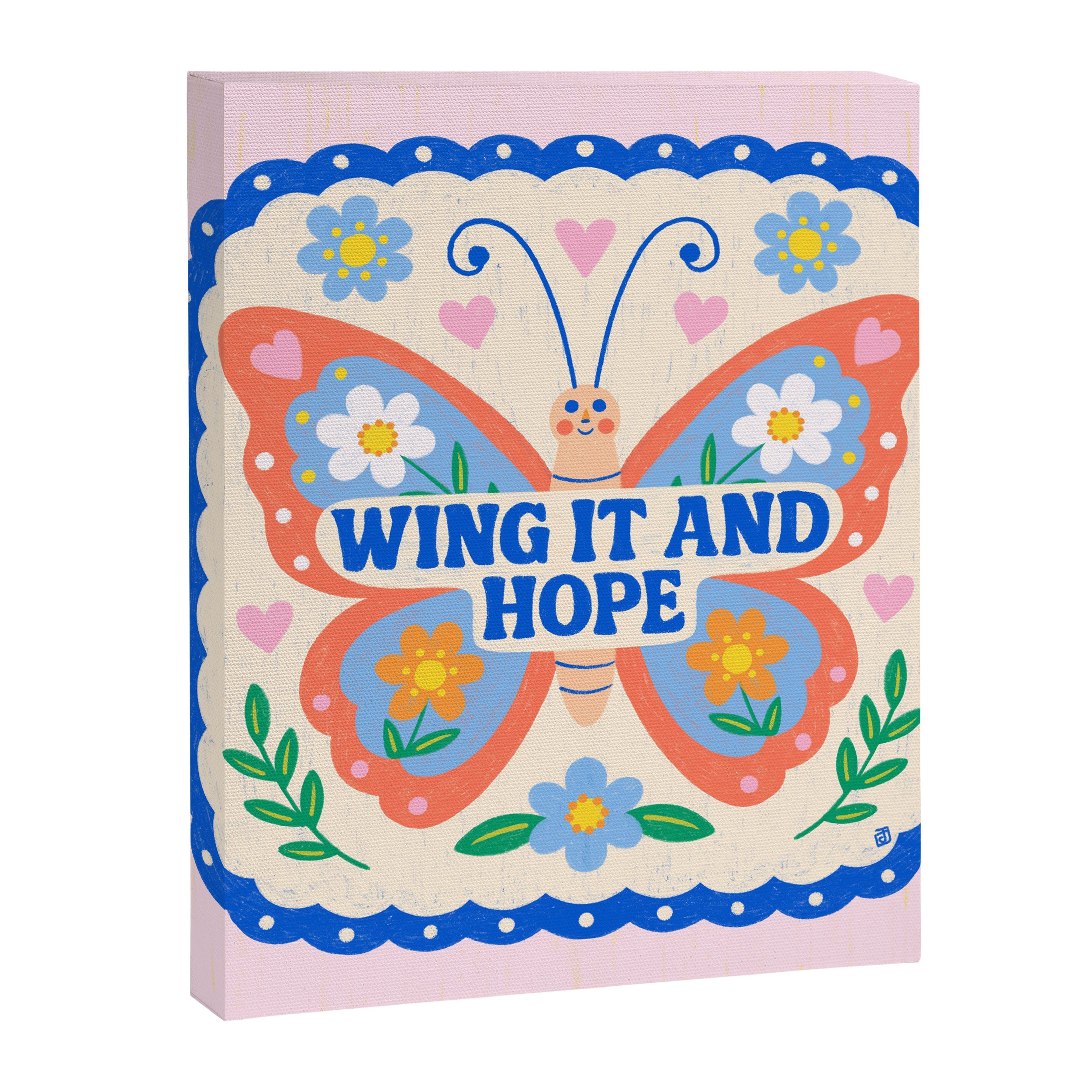Wing It and Hope Canvas Print Gallery Image 8
