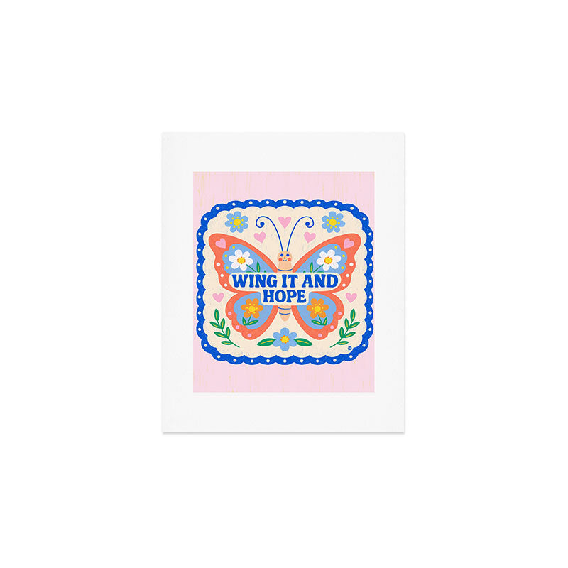 Wing It and Hope Art Print Gallery Image 1