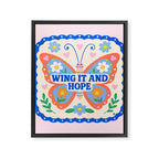 Wing It and Hope Framed Canvas Print Gallery Image 8