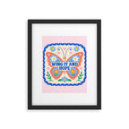 Wing It and Hope Framed Art Print Gallery Image 6