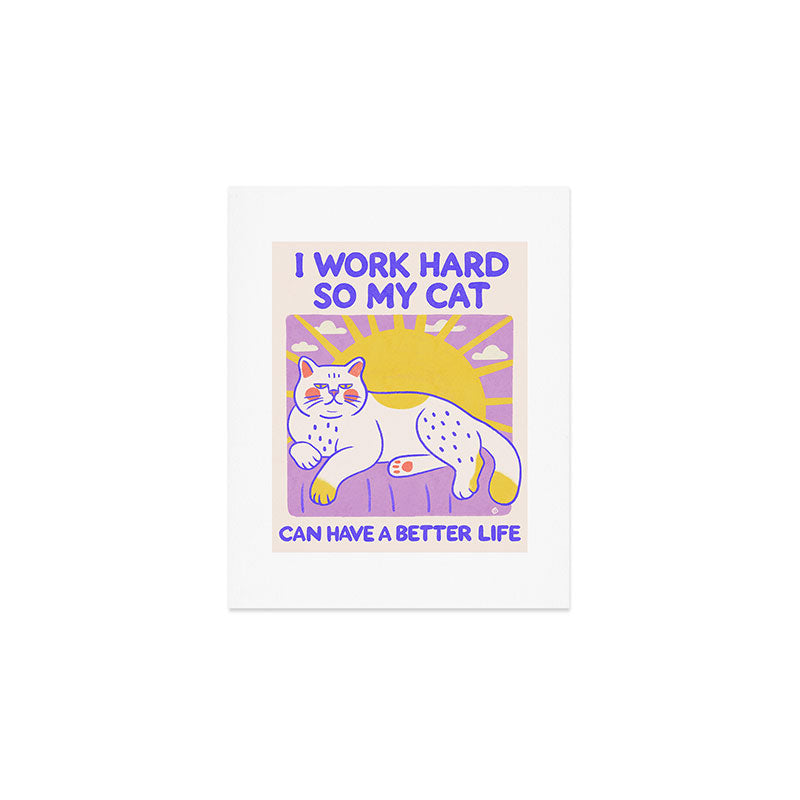 Working hard Art Print Gallery Image 1