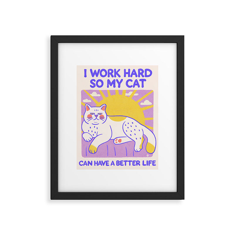 Working hard Framed Art Print Gallery Image 5