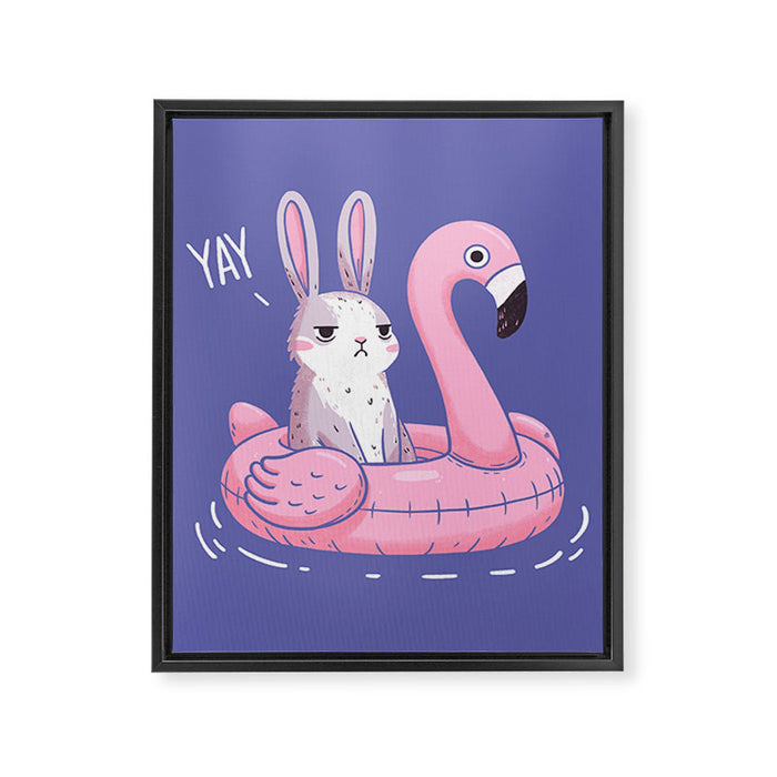 Yay Framed Canvas Print Gallery Image 1