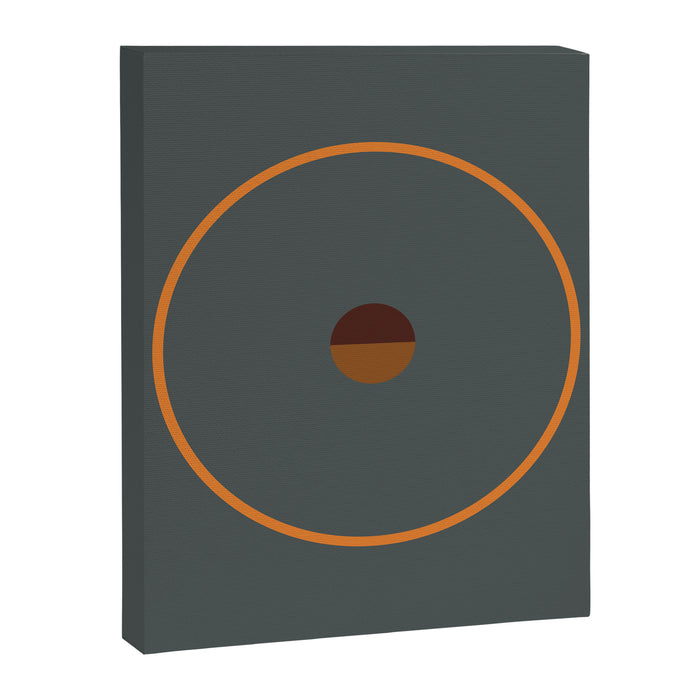 catch II anthracite and ocher Canvas Print Gallery Image 1