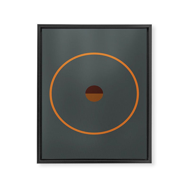 catch II anthracite and ocher Framed Canvas Print Gallery Image 8