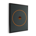 catch II anthracite and ocher Framed Canvas Print Gallery Image 2