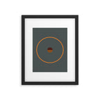catch II anthracite and ocher Framed Art Print Gallery Image 6