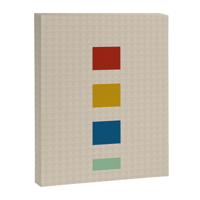 four elements II tweed and primary colors Canvas Print Gallery Image 1