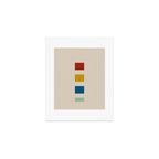 four elements II tweed and primary colors Art Print Gallery Image 1