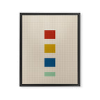 four elements II tweed and primary colors Framed Canvas Print Gallery Image 8