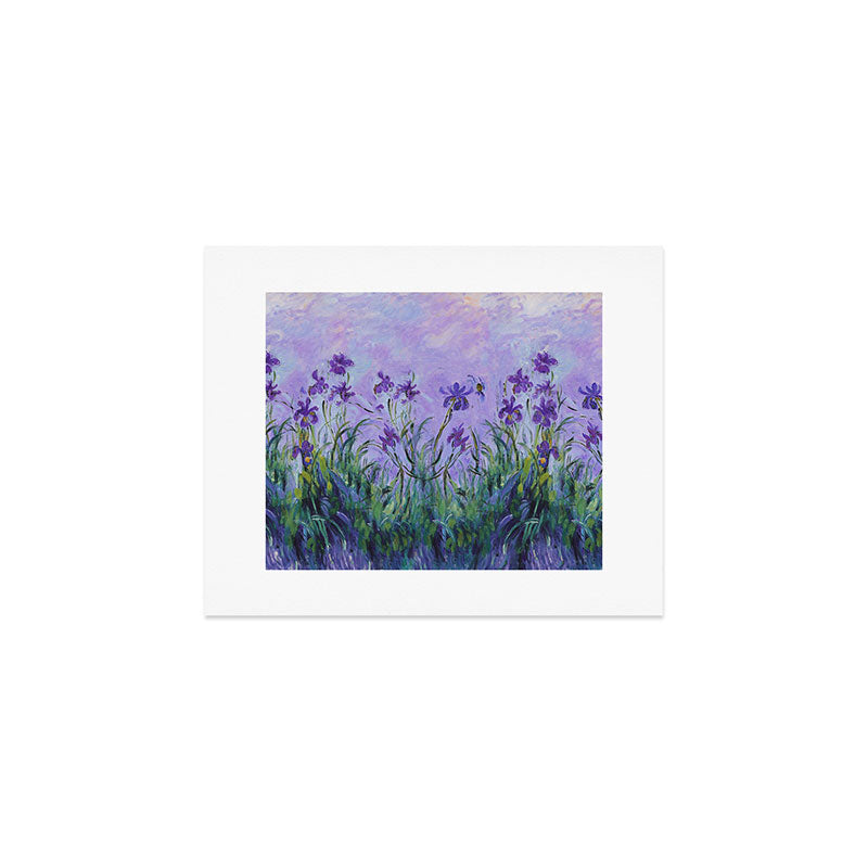 Claude Monet Lilac Irises Art Print Gallery Image 1