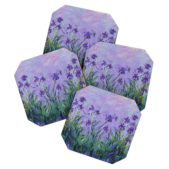 Claude Monet Lilac Irises Coaster Gallery Image 1